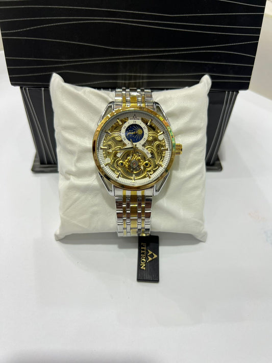 Fitron Premium Skeleton Automatic Watch for Men