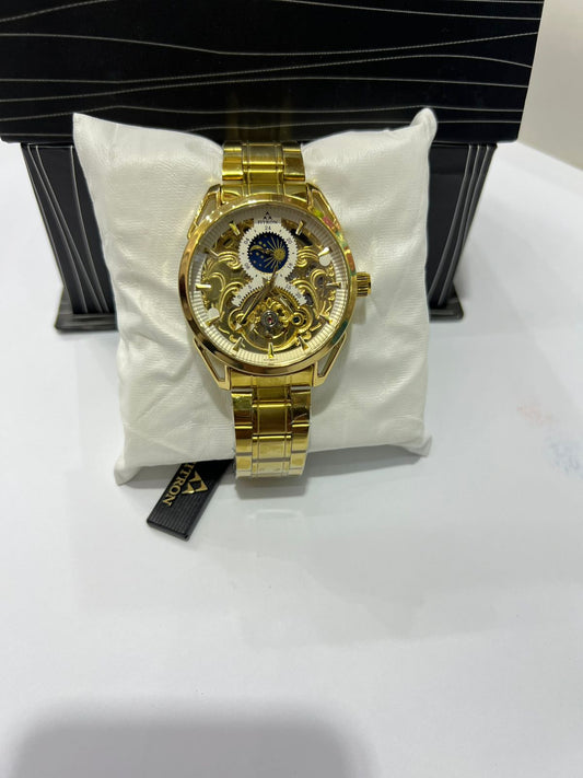 Fitron Premium Skeleton Automatic Watch for Men