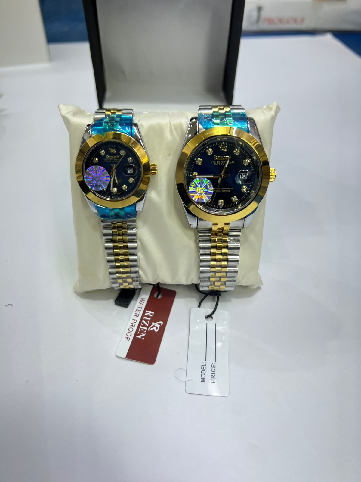 Luxury Couple Watches – Multi-Colour Steel Matching Set