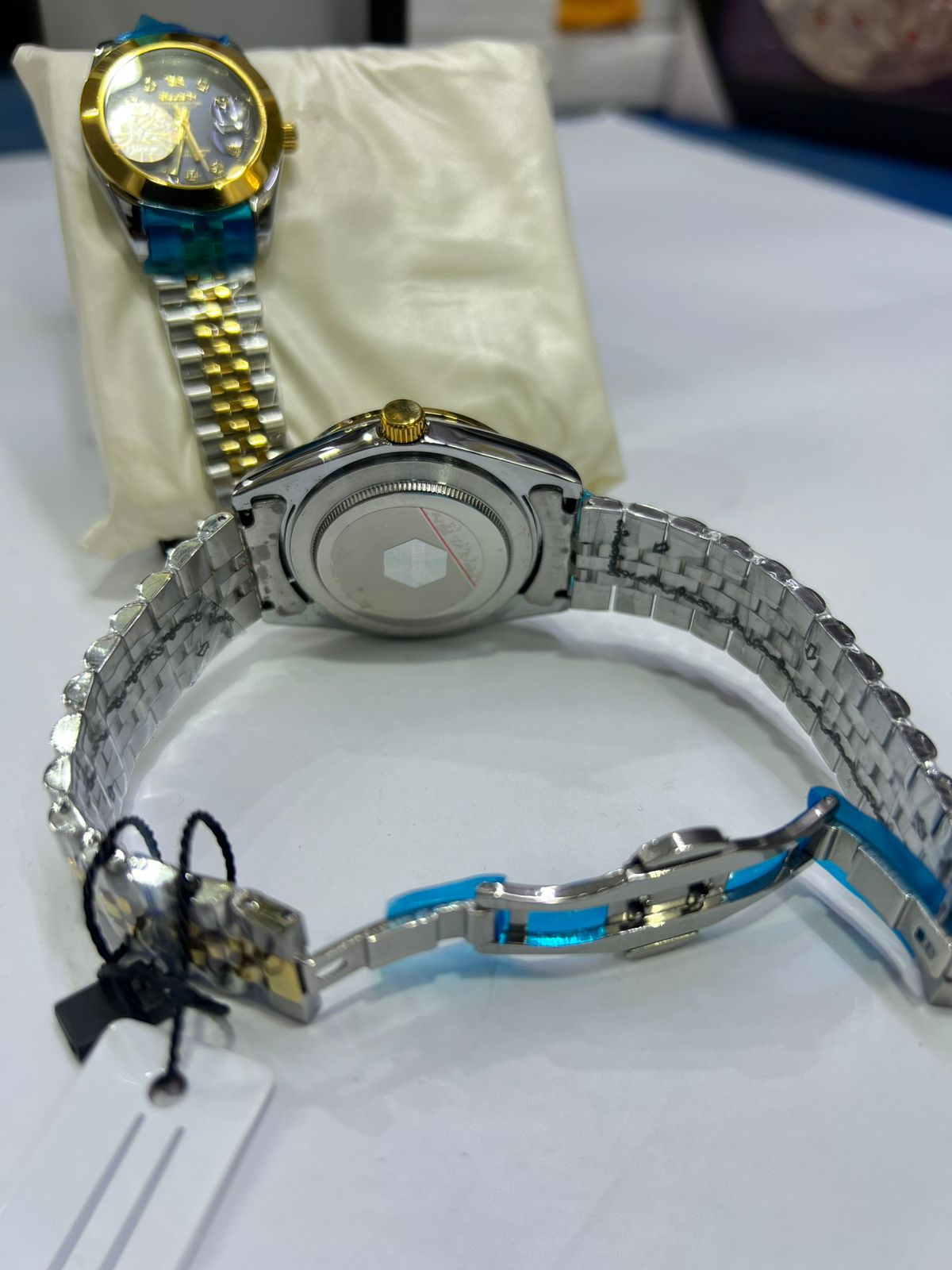 Luxury Couple Watches – Multi-Colour Steel Matching Set