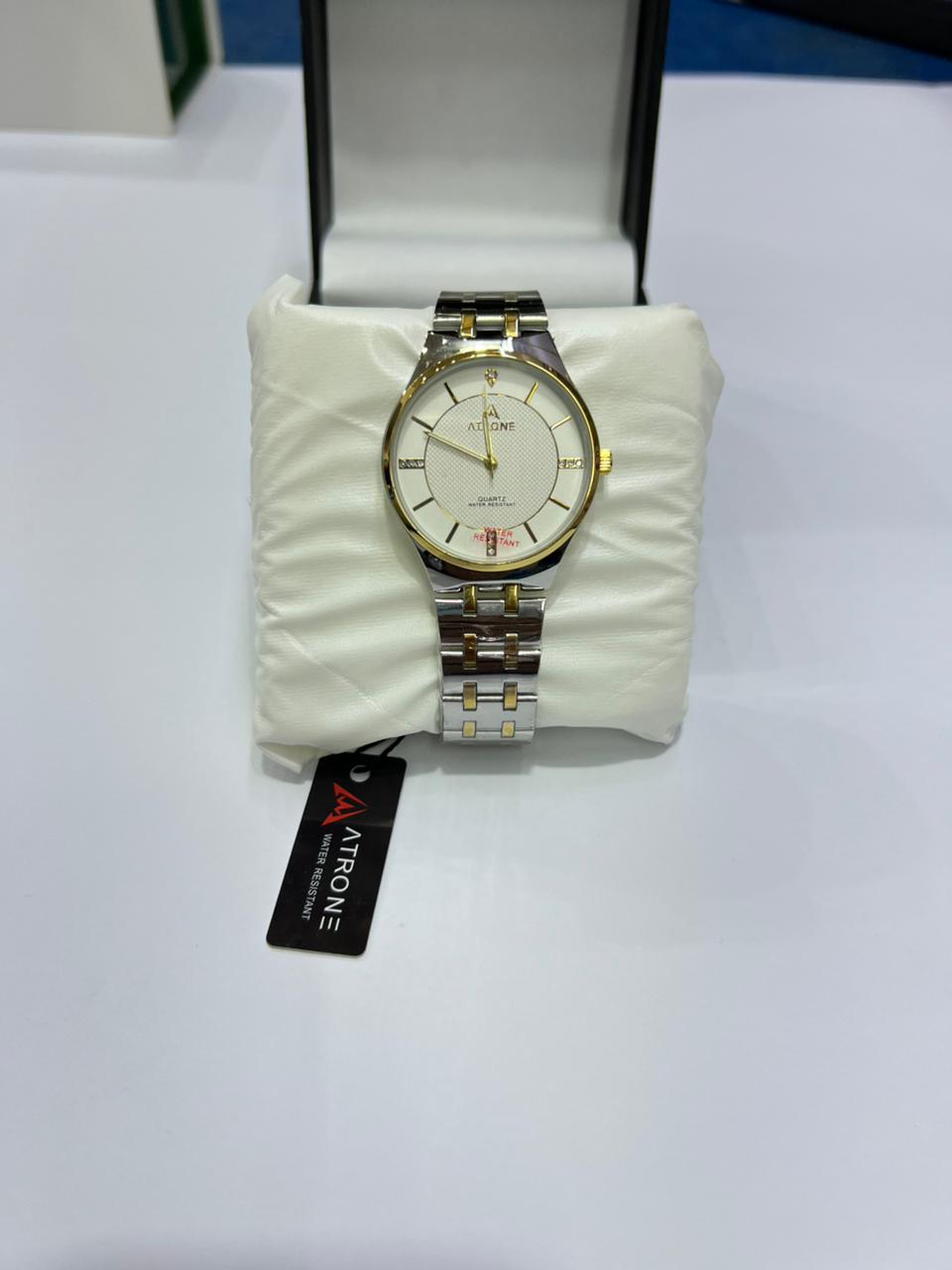 Luxury Two-Tone Atrone Watch – Premium Stainless Steel Design